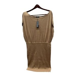 Banana Republic Sweater Dress Lenzing Ecovero‎ Serene Women's Large Camel NEW